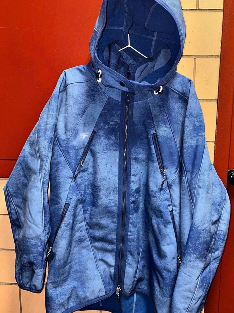 FP Movement Convertible Hood Jacket in Blue Size Medium